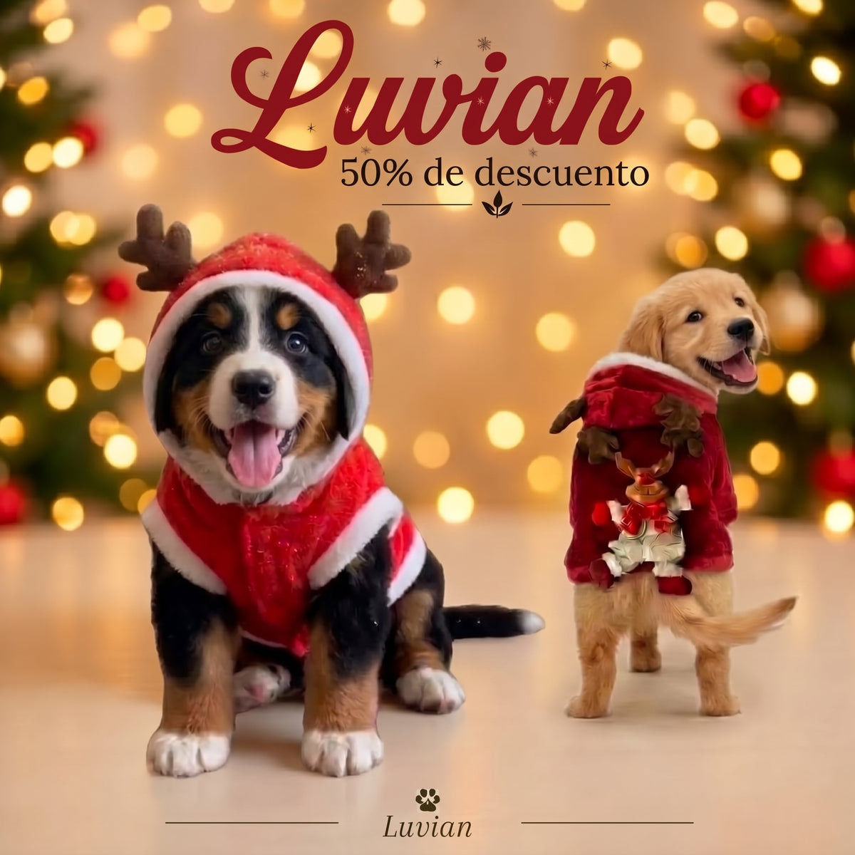 Jersey Navideño para Mascotas 🎄 Sudadera de Franela para Perros y Gatos